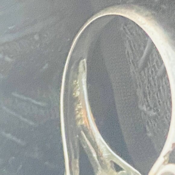 Vintage Judith Ripka Sterling Silver Pearl & Emerald Ring – Thailand 925 - Picture 6 of 9